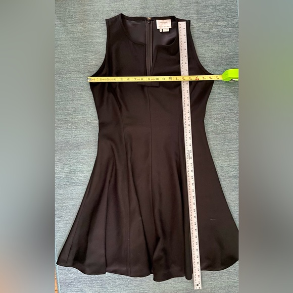 Kate Spade New York Vintage Fit-N-Flare Sleeveless Bow at V Neck Black Dress - Picture 7 of 13